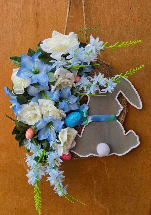 Blue Bunny Wreath