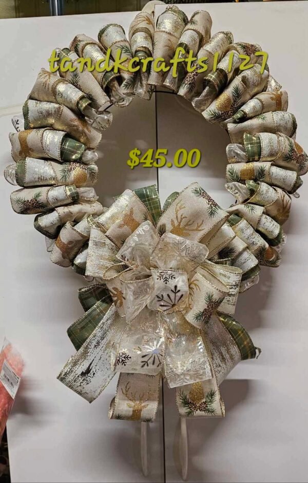 Winter Reindeer Wreath