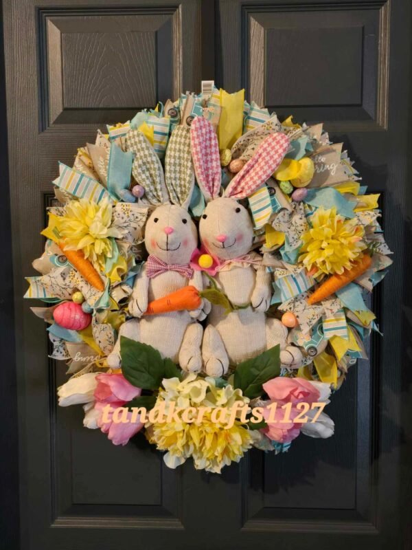 Easter Rabbits Wreath